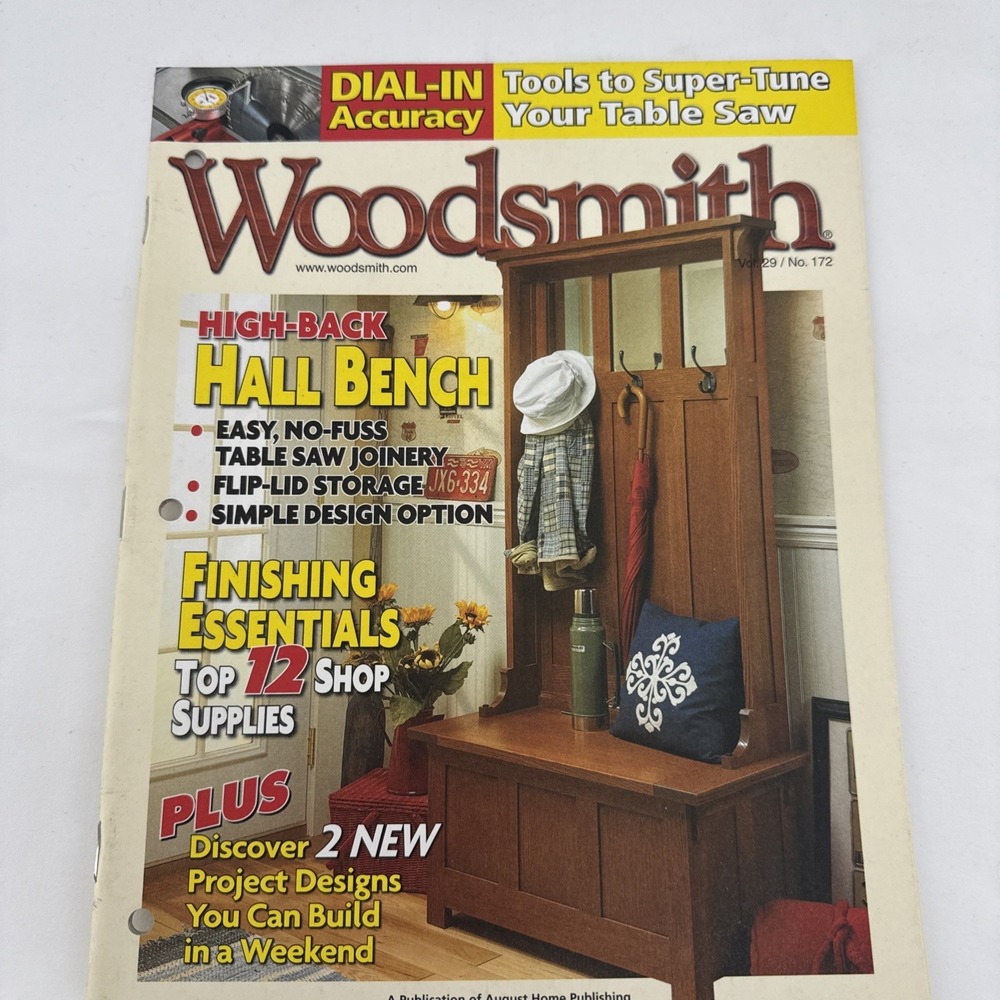 Vintage 2007 Woodsmith Magazine Volume 29 No. 172 Woodworking Carpentry